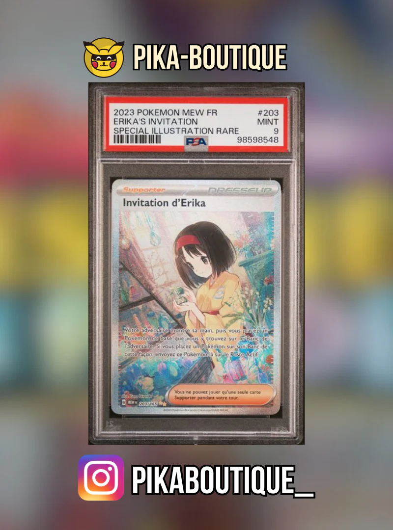 203 - PSA9 INVITATION ERIKA - Carte gradée -