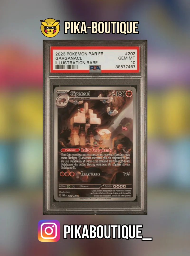 202 - PSA10  GIGANSEL - Carte gradée -