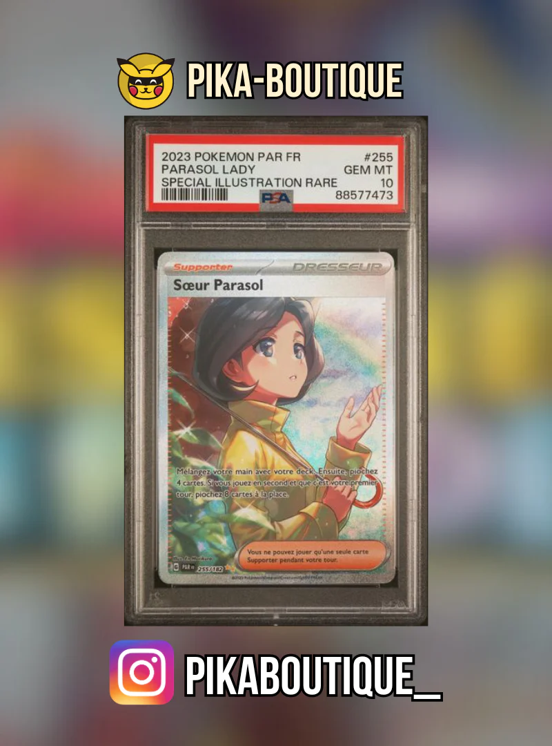 255 - PSA10  SOEUR PARASOL - Carte gradée -