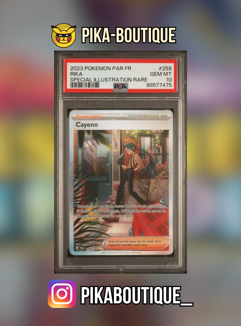258 - PSA10  CAYENN - Carte gradée -